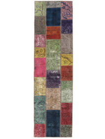 Echter Teppich Patchwork - Persien/Iran 73X260 Läufer Schwarz/Dunkelrot (Wolle, Persien/Iran)