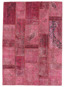  170X238 Patchwork - Persien/Iran Handgeknüpfter Teppich Dunkelrot/Rot Persien/Iran 