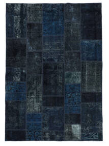  Patchwork - Persien/Iran 167X235 Vintage Persischer Wollteppich Schwarz Teppich 