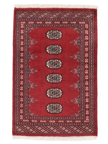 76X116 Pakistan Buchara 2Ply Teppich Teppich Echter Orientalischer Handgeknüpfter Dunkelrot/Schwarz (Wolle, Pakistan)