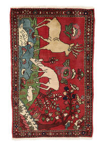 Asadabad Teppich Teppich 72X115 Dunkelrot/Schwarz (Wolle, Persien/Iran)
