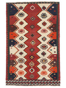  144X220 Kelim Vintage Teppich Teppich Dunkelrot/Schwarz Persien/Iran 