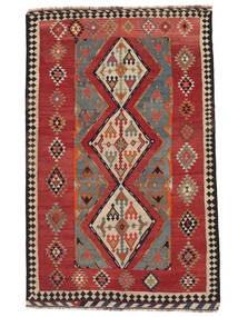 164X258 Kelim Vintage Teppich Teppich Orientalischer Dunkelrot/Schwarz (Wolle, Persien/Iran)