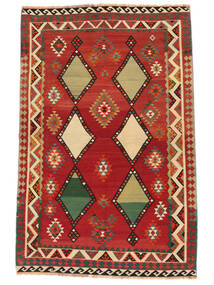  Persischer Kelim Vintage Teppich Teppich 160X244 Dunkelrot/Orange (Wolle, Persien/Iran)
