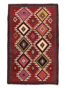 160X252 Kelim Vintage Teppich Orientalischer Dunkelrot/Schwarz (Wolle, Persien/Iran)