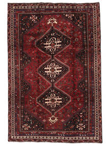  Orientalischer Ghashghai Teppich Teppich 205X308 Schwarz/Dunkelrot (Wolle, Persien/Iran)