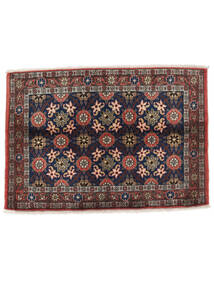  Persischer Varamin Teppich Teppich 67X97 Schwarz/Dunkelrot (Wolle, Persien/Iran)