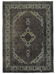  Persischer Colored Vintage Teppich 245X350 Schwarz/Grün 