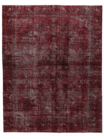 285X365 Colored Vintage Teppich Moderner Schwarz/Dunkelrot Großer (Wolle, Persien/Iran)