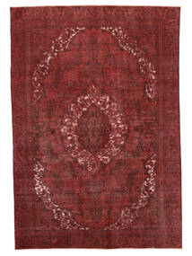 Echter Teppich Colored Vintage Teppich 270X388 Dunkelrot/Schwarz Großer (Wolle, Persien/Iran)