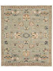 253X299 Usak Indisch Teppich Teppich Echter Orientalischer Handgeknüpfter Dunkelgelb/Braun Großer (Wolle, Indien)