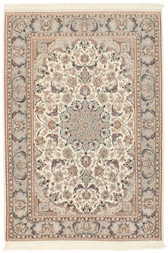  110X155 Medaillon Klein Isfahan Seidenkette Teppich 