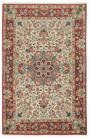  Orientalischer Ghom Kork/Seide Teppich Teppich 108X160 Dunkelrot/Braun (Wolle, Persien/Iran)