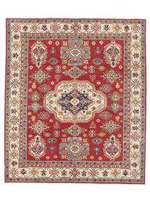 249X296 Kazak Fine Teppich Teppich Orientalischer Dunkelrot/Braun (Wolle, Afghanistan)