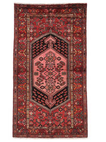 121X220 Zanjan Teppich Orientalischer Dunkelrot/Schwarz (Wolle, Persien/Iran)