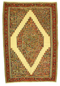  Kelim Senneh Teppich 198X292 Echter Orientalischer Handgewebter (Wolle, Persien/Iran)